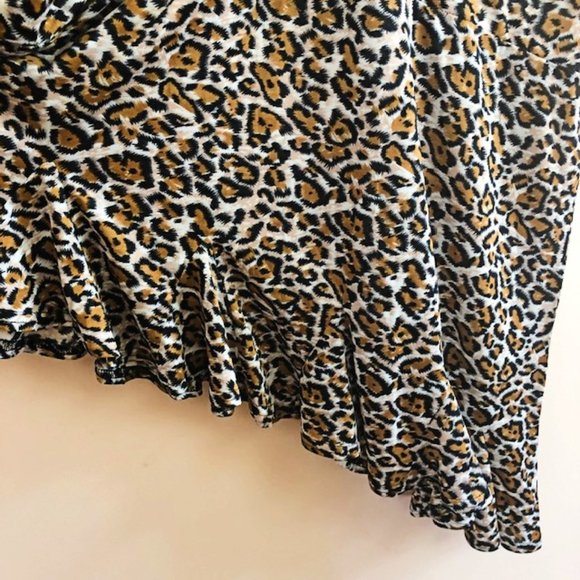 JL Studio for Jessica London Animal Print Ruffle Hem Blouse 4X - Picture 11 of 14